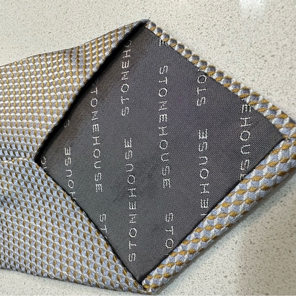 Storehouse iridescent tie in blue/grey/gold see video for effect! - Picture 7 of 7